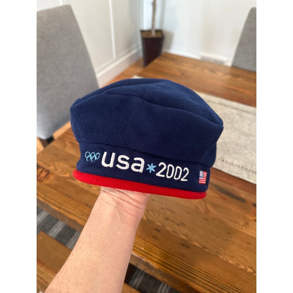 Vintage Olympics 2002 USA Roots Official Authentic Fleece Hat O/S
